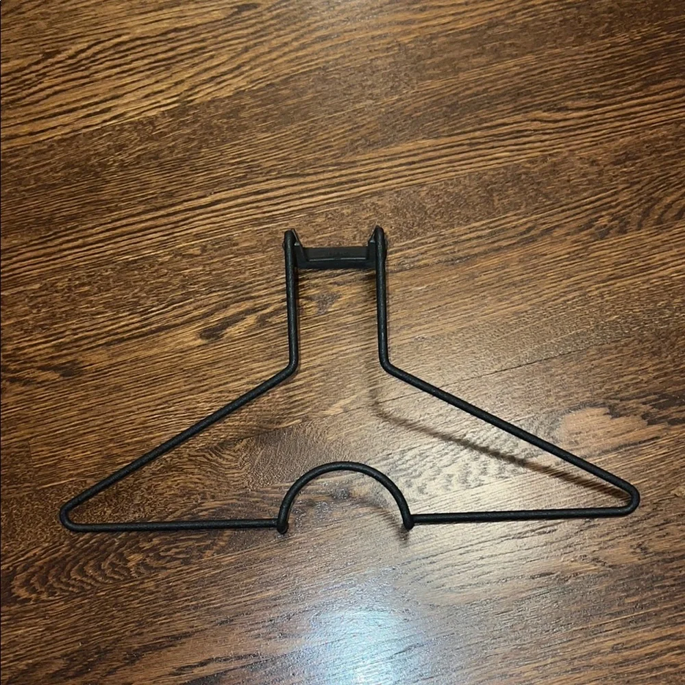 Black Metal Coat and Bag Hanger for Office Cube